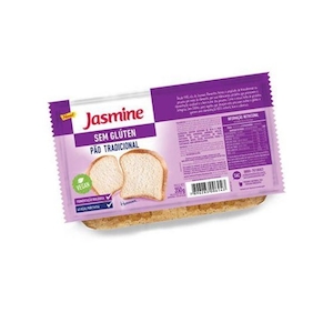 Pão Jasmine sem Glúten Tradicional Fatiado Embalagem 350g