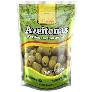 Azeitona Verde sem Caroço Italianinho 120g
