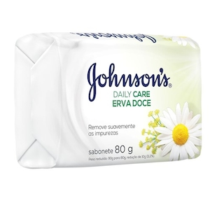 Sabonete Corporal em Barra Daily Care Erva Doce Johnsons 80g