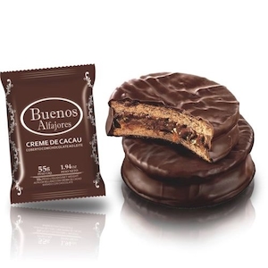 Alfajor Creme de Cacau Coberto com Chocolate Ao Leite Buenos Alfajores 55g