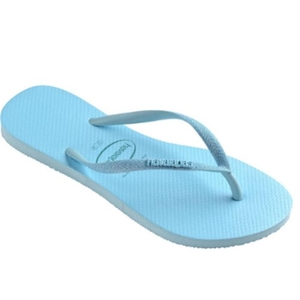 Chinelo Havaianas Slim Glitter Neon Azul Water N35/36