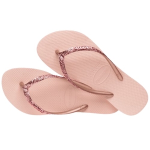 Chinelo Havaianas Slim Glitter Ii Rosa Ballet Nº33/34