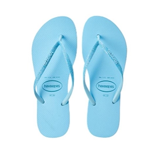 Chinelo Havaianas Slim Glitter Neon Cor Azul Water Nº37/38