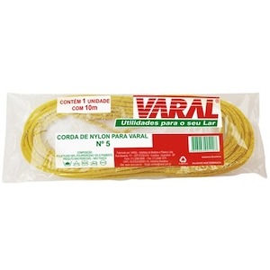 Corda de Varal Varal Nylon N5 Embalagem 10m