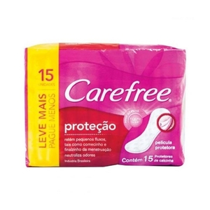 Absorvente com Perfume Pacote Carefree 15un Pague 12
