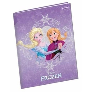 Caderno Capa Dura Brochura 1/4 Frozen Jandaia Un 96 Folhas