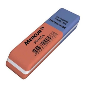 Borracha Retangular Bicolor N40 Prima Mercur Embalagem 1un
