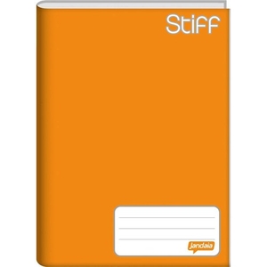 Caderno C Dura Jandaia Stiff Laranja Peq 96f