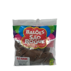 Balão São Roque 6.5 Marrom com 50 Unidades