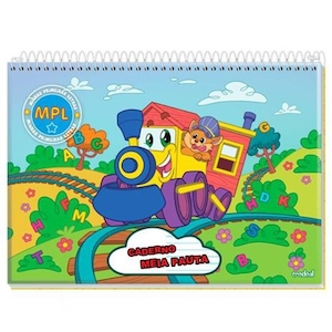 Caderno Capa Dura Desenho Mpl Credeal 40 Folhas
