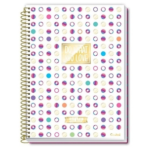 Caderno 1 Matéria Stamp Capas Sortidas Credeal 80 Folhas