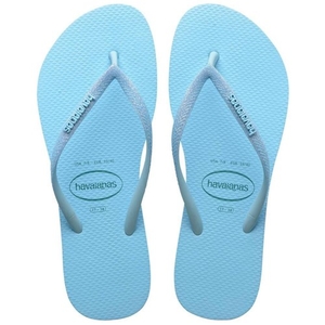 Chinelo Havaianas Slim Glitter Neon Womens Azul Water N39/40