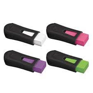 Apontador com Borracha Mix Black Neon Faber-Castell