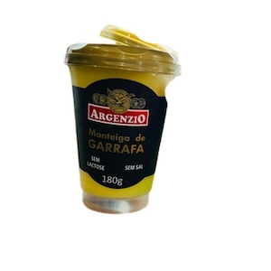 Manteiga de Garrafa sem Lactose sem Sal Argenzio 180g