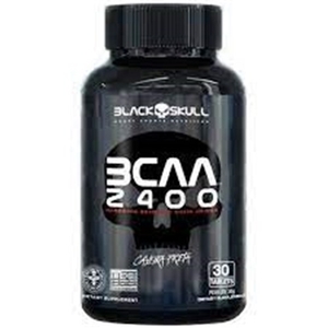 Suplementos Alimentar Bcaa 2400 Black Skull 30 Cápsulas