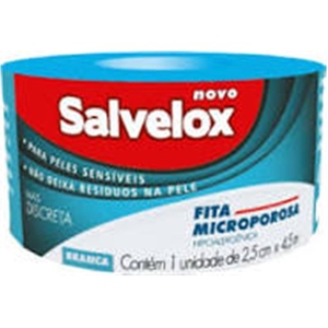 Fita Microporosa Salvelox Branca 2,5cm X 4,5m Cremer