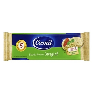 Biscoito de Arroz Integral Camil 90g