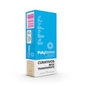Curativo Cor Bege Polyfarma 10un