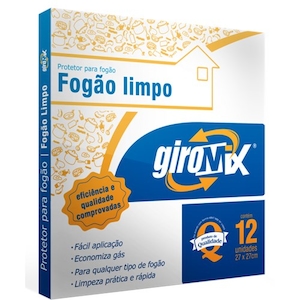 Protetor de Fogão 27x27cm Giromix 12un