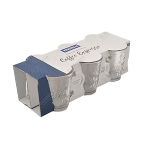 Conjunto de Caneca em Vidro 70ml Fratelli 6 Peças