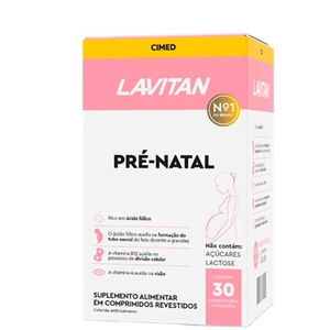 Multivitamínico Lavitan Pré-Natal Cimed 30 Comprimidos