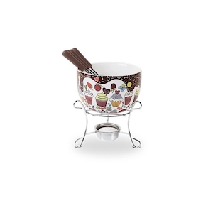 Aparelho de Fondue Cupcake em Cerâmica Brinox com 7 Peças