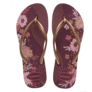Chinelo Havaianas Slim Organic Cor Terra Roxa Nº33/34