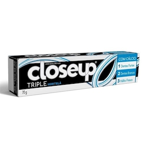Creme Dental Close Up Triple Hortelã Embalagem 90g