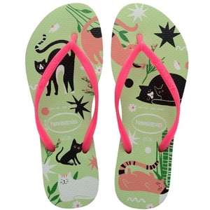 Chinelo Havaianas Feminino Slim Pets Citronela N33/34
