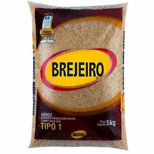Arroz Parboilizado Tipo 1 Brejeiro 5kg