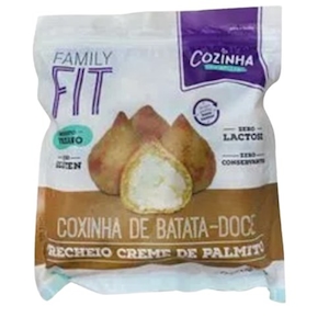 Coxinha de Batata Doce com Creme de Palmito Congelada Family Fit 420g