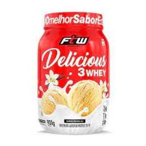 3 Whey Delicious Sabor Baunilha Ftw 900g