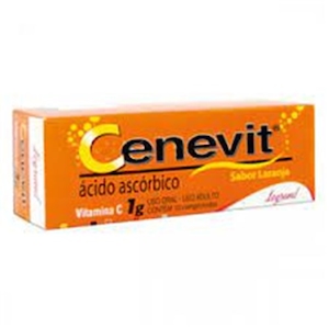 Cenevit Tripla Ação Sabor Laranja Legrand Caixa com 10 Comprimidos Efervescentes