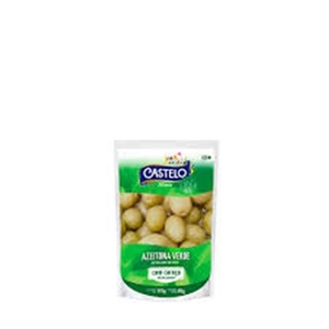 Azeitona Verde com Caroço Stand Up Castelo 80g