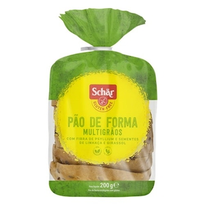 Pão de Forma Multigrãos sem Glúten Schar 200g
