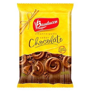 Biscoito Doce Bauducco Amanteigado Chocolate Pacote 335g