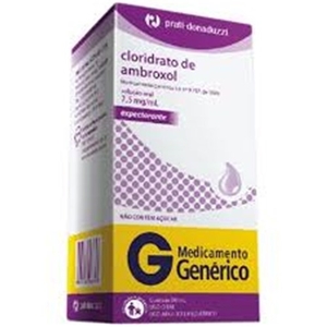 Cloridrato de Ambroxol 3mg/Ml Prati-Donaduzzi Caixa com 1 Frasco com 120ml de Xarope Infantil + Copo Medidor