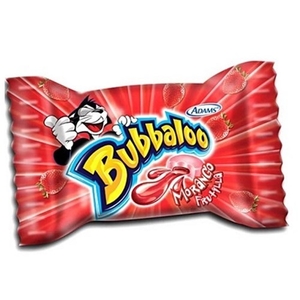 Chiclete Morango Bubbaloo Unidade