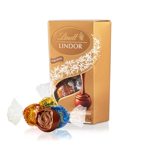 Caixa de Bombons Chocolate Lindt Lindor Sortidos 75g Com 6 Unidades