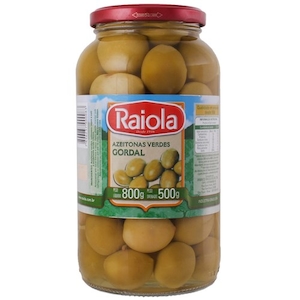 Azeitonas Verdes Gordal Raiola Vidro 500g