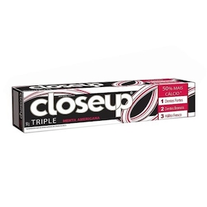 Creme Dental Close Up Triple Menta Americana Embalagem 90g