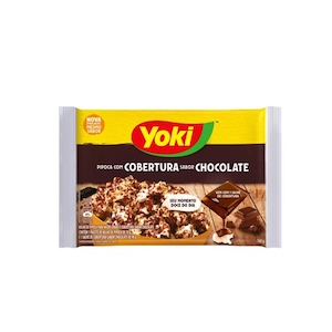 Pipoca para Micro-ondas Cobertura Chocolate Yoki Pacote 160g