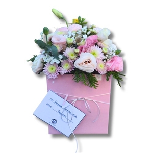 Box Médio de Flores Cor Rosa