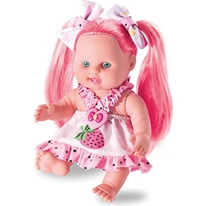 Boneca Lindinha com Tiara e Laço Colors Milk Brinquedos