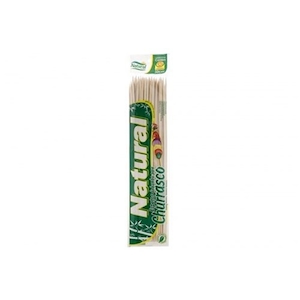 Espeto de Bambu para Churrasco 30cm Natural 50un
