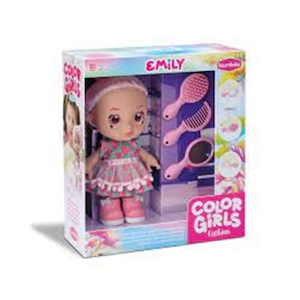 Boneca Color Girls Fashion Emily com Acessórios Bambola