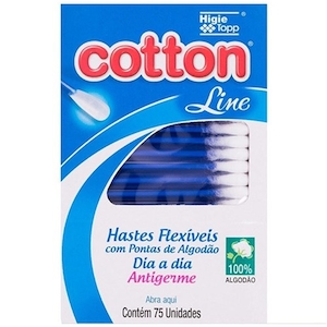 Hastes Flexíveis Cotton Line 75un