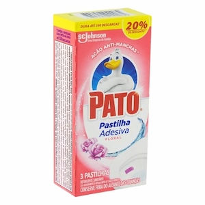 Desodorizador Sanitário Pastilha Adesiva Floral Pato 3un 20% Desconto