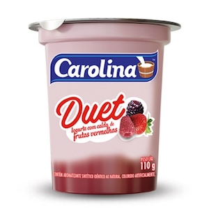 Iogurte Duet de Frutas Vermelhas Carolina 130g