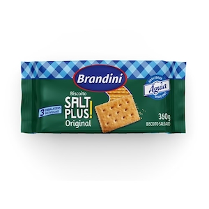 Biscoito Original Brandini Salt Plus 360g